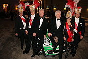 Narrhalla Soirée: Udo Wachtveitl und Miroslav Nemec Ankunft im MINI der Münchner Polizei (©Foto: Martin Schmitz)